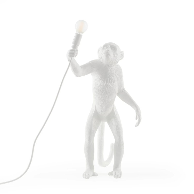 Monkey Lamp Standing White 14880 Terra - Seletti