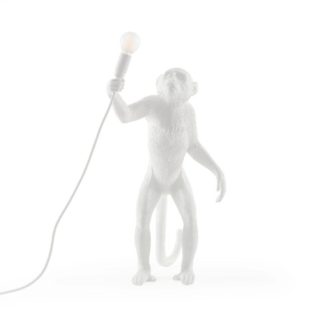 Monkey Lamp Standing White 14880 Terra - Seletti