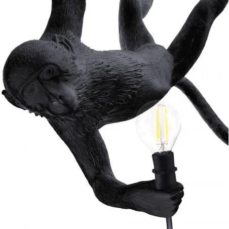 Monkey Lamp Outdoor Swing Black 14916 Sospensione - Seletti