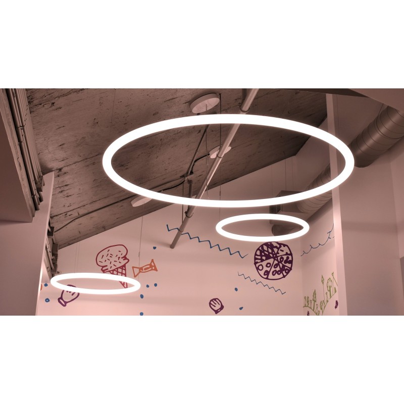 Alphabet of light Circular 155 Sospensione