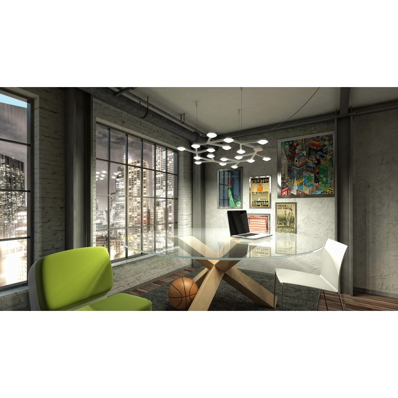 Led Net Circle Sospensione