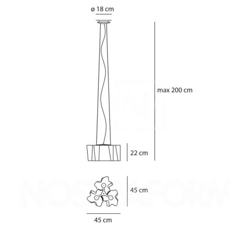 Logico Mini 3 x 120° Sospensione