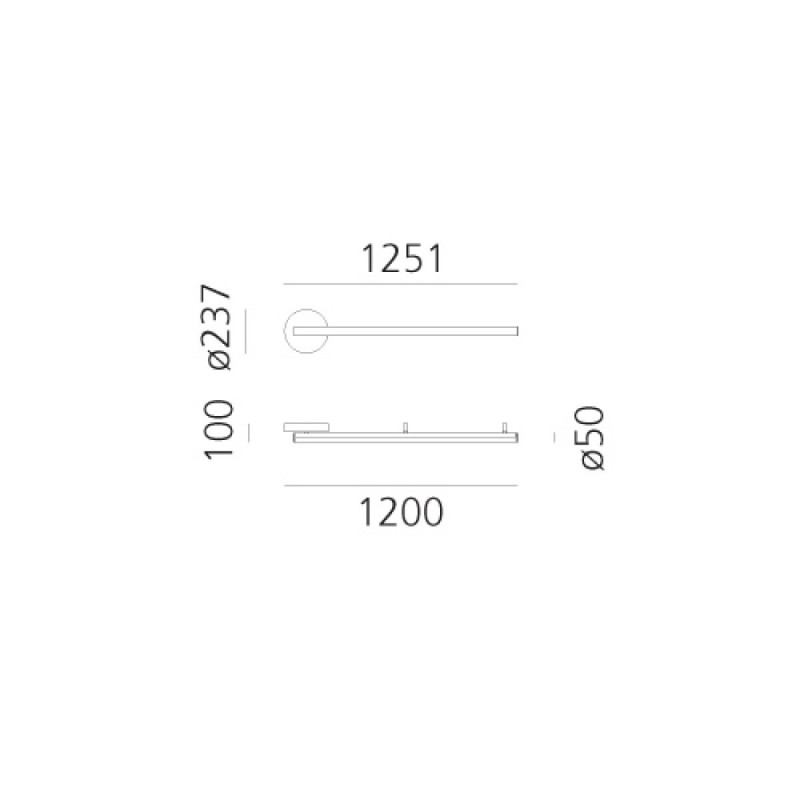 Alphabet of light Linear 120 Parete/Soffitto