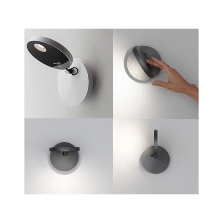 Demetra Faretto con Interruttore Parete